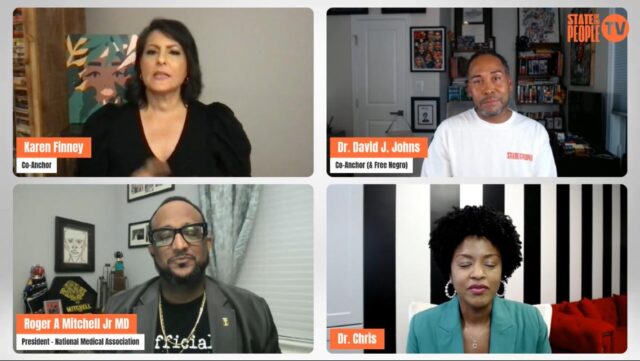 We’re proud to share that Dr. Roger A. Mitchell Jr., MD, the 126th President of the National Medical Association (NMA), joined the conversation on State of the People TV! 🎥🗣️

As a leader, physician, and advocate, Dr. Mitchell continues to use his voice to uplift communities, advance health equity, and inspire change.

Catch this important discussion with co-anchors Karen Finney and Dr. David J. Johns, and special guest Dr. Chris.

#NMA #HealthEquity #StateOfThePeopleTV #Leadership