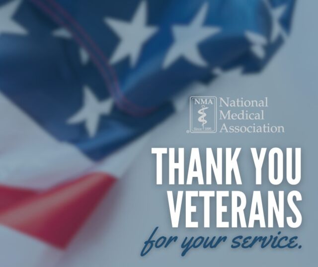 🇺🇸 Honoring our heroes this #VeteransDay! 🎗️ Today, the National Medical Association salutes the brave men and women who have selflessly served our nation. Your sacrifice and dedication do not go unnoticed.

🩺 To all veteran healthcare professionals, thank you for continuing to serve on the frontlines of health. Your commitment to healing extends far beyond the battlefield.

👏🏾 Join us in expressing gratitude to those who have defended our freedom and continue to contribute to the well-being of our communities. 🙏🏾 Let's #SupportOurVeterans and ensure they receive the care and respect they deserve.
🎉 Happy Veterans Day! 🎖️

#NMAHonorsVets #VeteransHealth #Gratitude #HeroesAmongUs #ThankYouForYourService #VeteransDay2024 #HealthcareHeroes 🌟