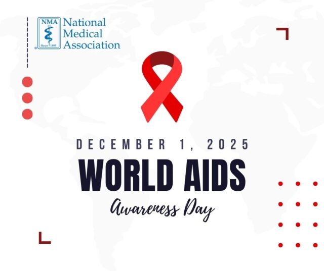 ❤️‍🩹 December is HIV/AIDS Awareness Month and December 1 is World AIDS Day

HIV continues to disproportionately impact Black communities, not because of behavior, but because of longstanding inequities in access to testing, prevention, and high-quality care.

The National Medical Association stands united in the fight to end the HIV epidemic, advancing health equity, supporting lifesaving treatments, and eliminating stigma that keeps far too many from seeking care.

Throughout this month, and especially on World AIDS Day, we honor those we’ve lost, uplift people living with HIV, and recognize the progress driven by science, advocacy, and community leadership.

Take action. Support health. Spread truth.
✔️ Know your status — get tested
✔️ Learn about PrEP & prevention options
✔️ Encourage treatment engagement + adherence
✔️ Advocate for stigma-free care for all

Together, we can build a future where every community is informed, supported, and thrives. ❤️🏥

#NMA #WorldAIDSDay #HIVAIDSAwarenessMonth #EndTheStigma #KnowYourStatus #HealthEquity #CommunityHealth