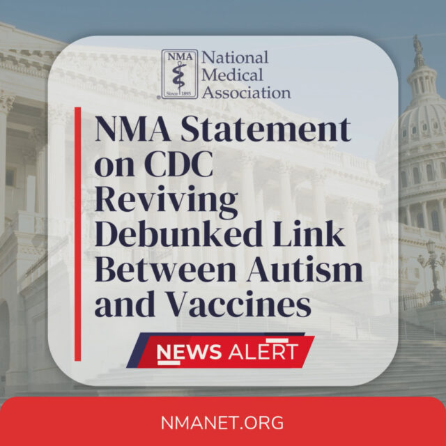 The National Medical Association (NMA) is deeply concerned by reports suggesting the CDC has shifted its stance on a debunked link between vaccines and autism. The science is clear: no credible evidence shows that vaccines cause autism, and decades of rigorous global research affirm the safety and effectiveness of childhood immunizations.

Families deserve accurate information, not misinterpretations that could put children at risk of serious infectious diseases.

Read our full statement here: https://nmanet.org/news/nma-statement-on-cdc-reviving-debunked-link-between-autism-and-vaccines/

#NMA #Vaccines #Autism #Awareness #healthequity #CDC