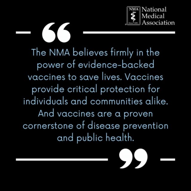 📢 The National Medical Association stands firmly on the side of science, public health, and the communities we serve.

Yesterday’s testimony by HHS Secretary Robert F. Kennedy, Jr. underscores the risks of undermining our nation’s public health system. The NMA calls for qualified, evidence-based experts to lead our most critical health agencies.

✅ We reaffirm our unwavering commitment to the health and safety of every American.
✅ We stand by the proven power of vaccines to protect lives.
✅ We demand leadership rooted in science, not politics.

Vaccines save lives. Public health saves lives. And the NMA will always advocate for policies that protect both.

Read more here: http://bit.ly/45OPKCX

#PublicHealth #VaccinesSaveLives #NMAVoice