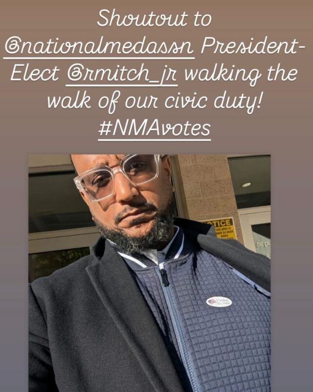 We’re thrilled to have more pictures to share from Election Day, so keep an eye out for posts featuring YOU! Let’s continue to celebrate this moment and keep the conversation going—don’t forget to tag @nationalmedassn. 🗳️📸

#Election2024 #NationalMedicalAssociation #CommunityVoices #PowerOfTheVote #NMAVotes