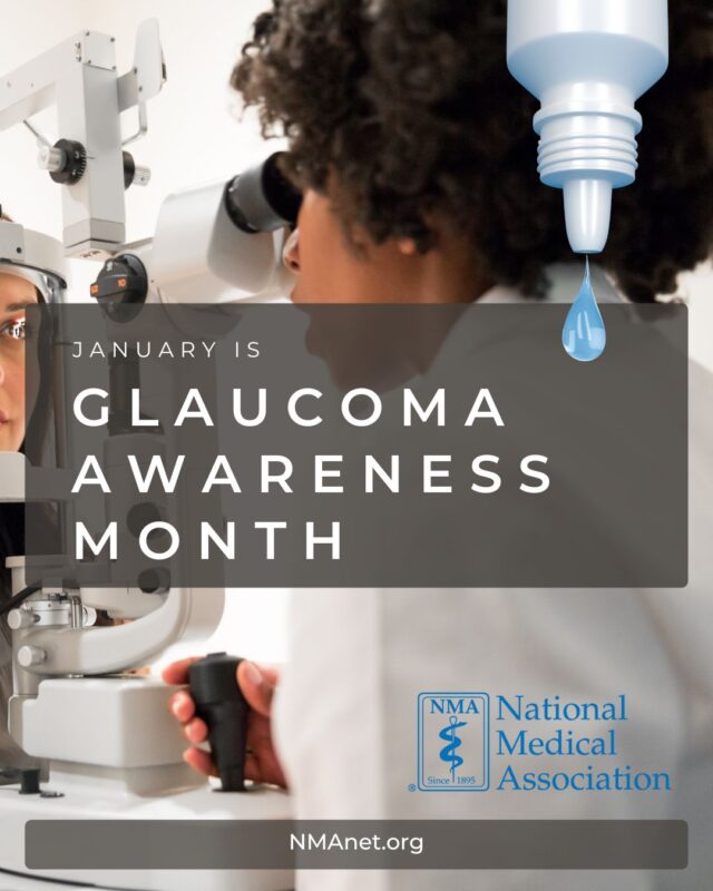Glaucoma is a leading cause of irreversible vision loss—but early detection and treatment can help protect sight. Adults over 40, individuals with a family history of glaucoma, and people of African, Hispanic/Latino, or Asian ancestry are especially encouraged to get comprehensive eye exams.

Let’s raise awareness, promote early screening, and prevent avoidable blindness.

Read more: https://nmanet.org/news/january-is-glaucoma-awareness-month/ or visit the link in our bio.

#GlaucomaAwarenessMonth #ProtectYourVision #EyeHealth #HealthEquity #NMA