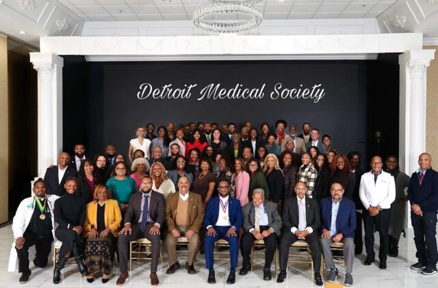 This week, NMA’s 126th President, Roger A. Mitchell, Jr., MD, joined the Detroit Medical Society for their monthly membership meeting and the turnout was amazing! 
Dr. Mitchell continues to lead the charge in #MobilizingHealthJustice connecting with physicians, leaders, and communities across the nation to advance health equity and access for all.
✨ Detroit showed up. Is your city next?
Dr. Mitchell is ready to bring the conversation on Health Justice for the New America to your community.
#NMA #HealthEquity #AccessToCare #PublicHealth #BlackDoctors #DetroitMedicalSociety #LeadershipInAction #MobilizingHealthJustice