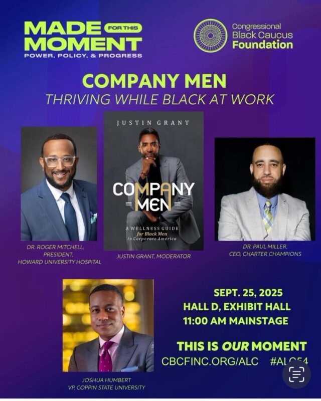 The National Medical Association is proud to highlight that 126th President, Roger A. Mitchell Jr., MD, will be speaking at the Congressional Black Caucus Foundation Annual Legislative Conference during the panel:

“Company Men: Thriving While Black at Work”
📅 September 25, 2025
📍 Hall D, Exhibit Hall | 11:00 AM Mainstage

This important discussion, moderated by Justin Grant, will bring together powerful voices including Dr. Paul Miller, CEO of Charter Champions, and Joshua Humbert, VP of Coppin State University, to explore wellness, resilience, and thriving as Black men in professional spaces.

Join us in celebrating Dr. Mitchell’s leadership as he continues to champion equity, advocacy, and the empowerment of Black professionals in healthcare and beyond.

#NMALeads #ALC54 #BlackExcellence #HealthEquity