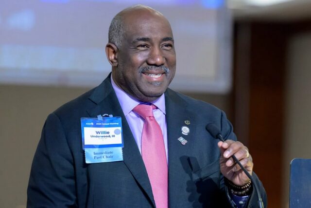 Congratulations to Willie Underwood III, MD, MSc, MPH, FACS, on being elected President-Elect of the American Medical Association (AMA)! 

Dr. Underwood’s distinguished career spans leadership roles in the Erie County Medical Society, AMA and NMA Commission to End Health Care Disparities, ACGME’s Urology Residency Review Committee, AUA Public Policy Council, and the Joint Commission Board of Commissioners.

A proud graduate of Morehouse College and SUNY Upstate Medical University, he further trained at the University of Connecticut and the University of Michigan, where he became the fifth urologist selected for the prestigious Robert Wood Johnson Foundation Clinical Scholars Program.

The NMA celebrates this historic moment and the unwavering commitment Dr. Underwood brings to advancing equity, leadership, and excellence in medicine. 

#BlackDoctorsMatter #LeadershipInMedicine #AMA #HealthEquity #nma 

Photo credit: AMA