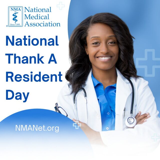 Today we proudly recognize National Thank a Resident Day, celebrated annually on February 27, honoring the dedication, resilience, and extraordinary commitment of resident physicians and fellows across the country.

Established in 2018 by the Gold Humanism Honor Society, this day shines a light on the long hours, tireless service, and compassionate care that residents provide every single day. They are the backbone of our hospitals, the future of our profession, and a powerful force in advancing health equity in the communities we serve.

The National Medical Association is proud to stand with our residents and fellows who continue to lead with excellence, empathy, and purpose, even in the most demanding environments.

Today, we say thank you for your sacrifice, your service, and your unwavering commitment to patient care. 

Residents and fellows, we celebrate you.

#ThankAResidentDay #WeAreTheLegends #NMAPhysicians #MedicalResidents #HealthEquity
