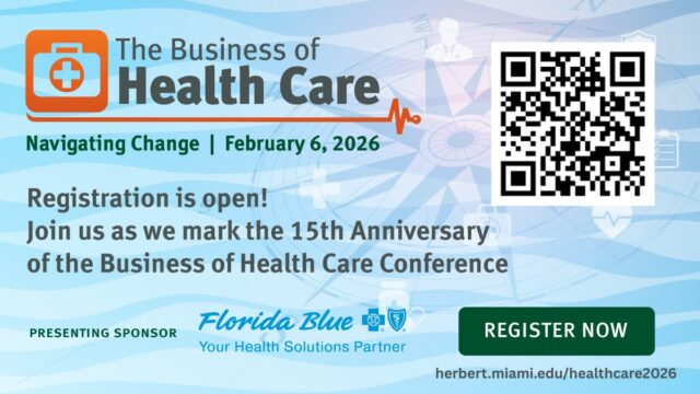 Don’t miss this powerful opportunity to learn from and engage with the nation’s top health care leaders, including NMA 126th President, Roger A. Mitchell, Jr., MD, who will be speaking at the 15th Annual Business of Health Care Conference: Navigating Change.

📅 Friday, February 6
⏰ 8:00 AM – 2:00 PM
📍 University of Miami – Coral Gables Campus

This one-of-a-kind conference brings together leaders from the country’s preeminent health care associations—all in one place, at one time. Attendees will experience:

• Insightful panel discussions with leaders representing physicians, nurses, insurers, hospitals, medical practices, financial professionals, and the pharmaceutical industry
• Live audience Q&A on critical issues, including health policy, access to care, and technology
• Meaningful networking with health care professionals, industry leaders, students, faculty, and university staff

Be part of the conversation shaping the future of health care. Register today by scanning the QR code or visiting: https://bit.ly/45Xu9bh

#NMA #BusinessOfHealthCare #NavigatingChange #HealthCareLeadership #RogerMitchellMD #HealthPolicy #HealthEquity #UMiami