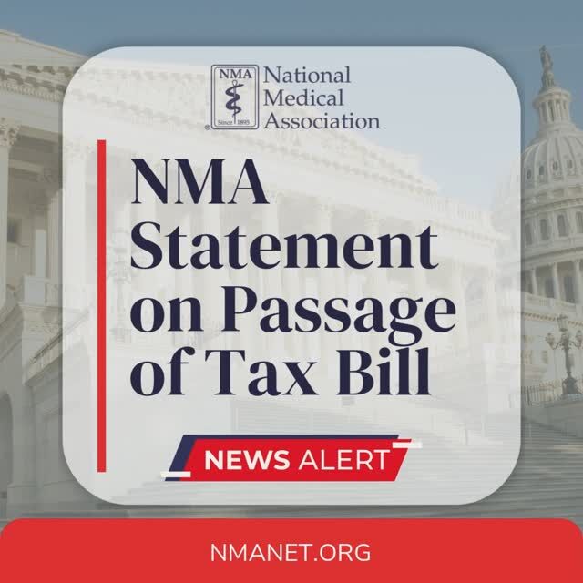 The National Medical Association is deeply concerned following today’s passage of President Donald Trump’s new tax bill in the U.S. House of Representatives. This legislation threatens to strip health care coverage from millions by slashing Medicaid and weakening safety net programs.

The NMA remains steadfast in fighting for equitable, quality health care for every American. This fight is not over. We call on all medical professionals and advocates to stand with us.

READ MORE HERE:  https://bitl.to/4nNr

#HealthCareForAll #MedicaidMatters #NMAStrong #HealthEquity #StopTheCuts