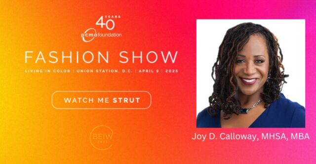 We are thrilled to announce that Joy D. Calloway, MHSA, MBA, NMA Executive Director will be walking in the PCMA Foundation Fashion Show: Living in Color on April 9 at the breathtaking Union Station, DC. 

This isn’t just about fashion—it’s about making an impact! Proceeds support the PCMA Foundation. Snag your tickets below and come out to support NMA's Executive Director!

Tickets here: https://app.ingo.me/q/wphzm

#NMA #PCMA #Foundation #FashionShow #Impact