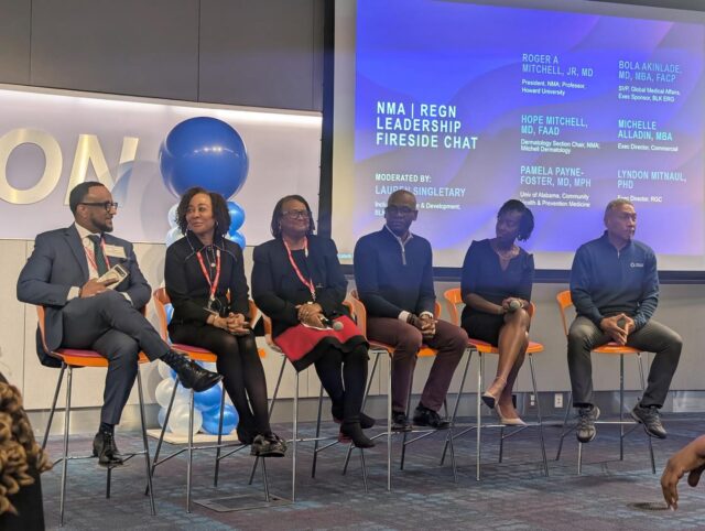 NMA’s 126th President, Roger A. Mitchell Jr., MD, and a delegation of NMA physicians convened at Regeneron’s global headquarters for the Regeneron Circle Club Leadership Meeting.
Together, they engaged in meaningful discussions on targeted genomic research and its clinical applications, advancing the conversation on how precision medicine can better serve diverse populations.
The NMA remains committed to fostering partnerships that drive innovation, equity, and excellence in medical research and patient care.
#NMA #Leadership #PrecisionMedicine #GenomicResearch #HealthEquity #Regeneron